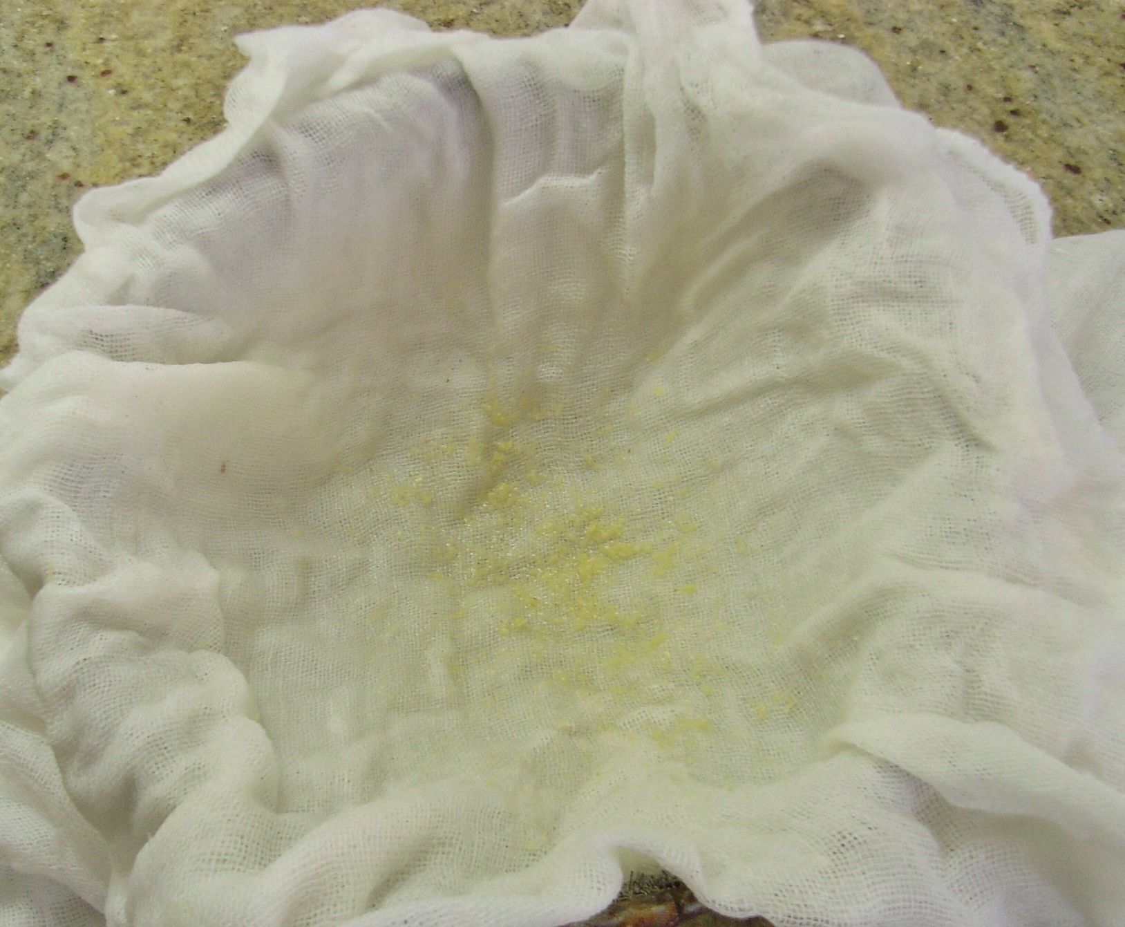 2nd strain through muslin