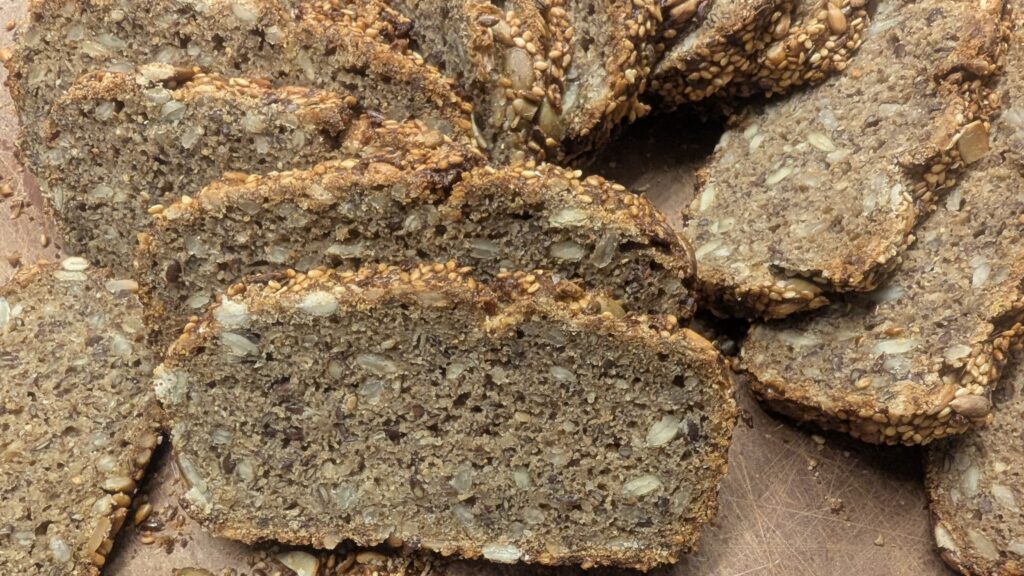Sliced seed bread