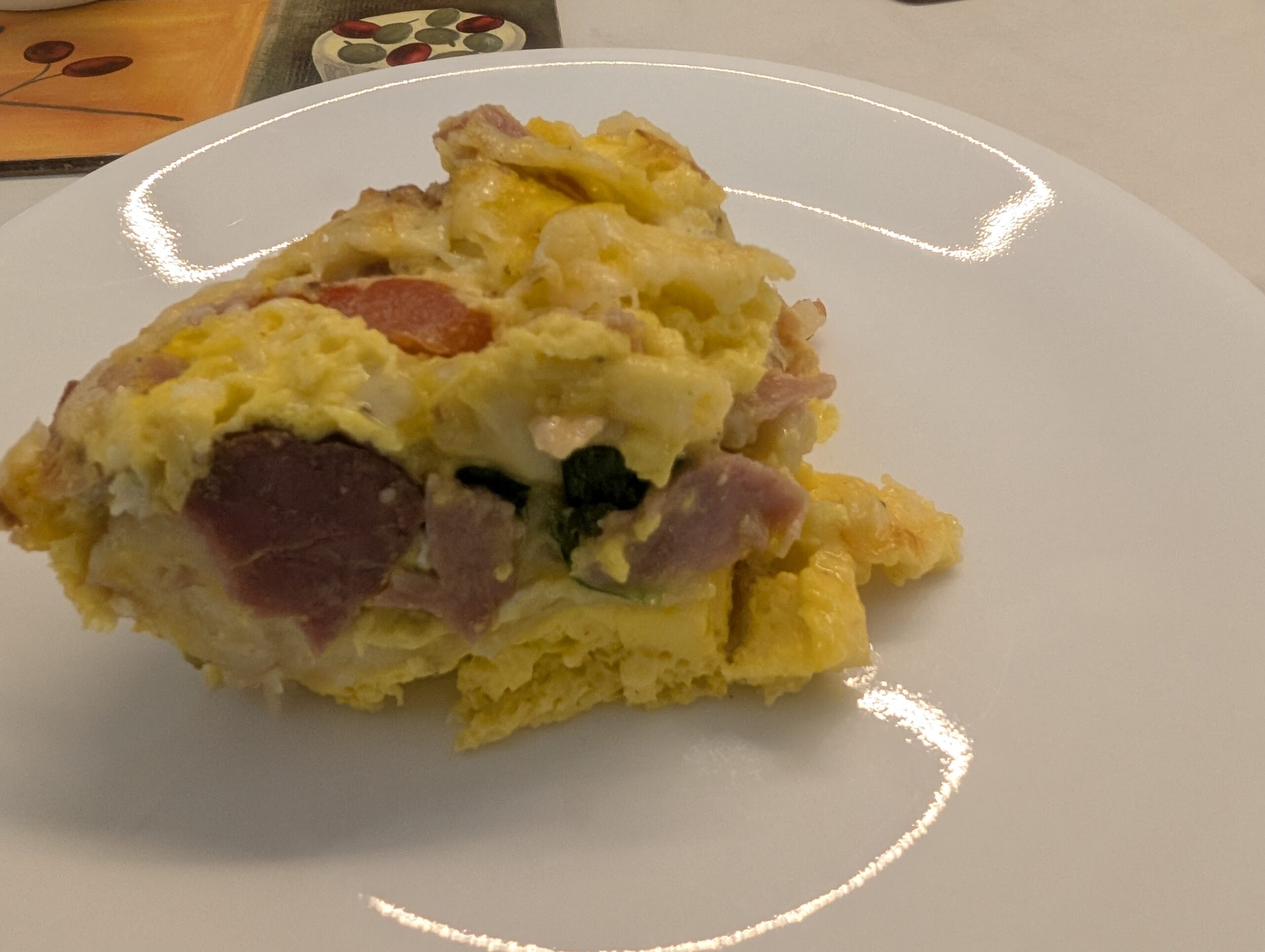 BACON AND EGG TORTILLA BAKE